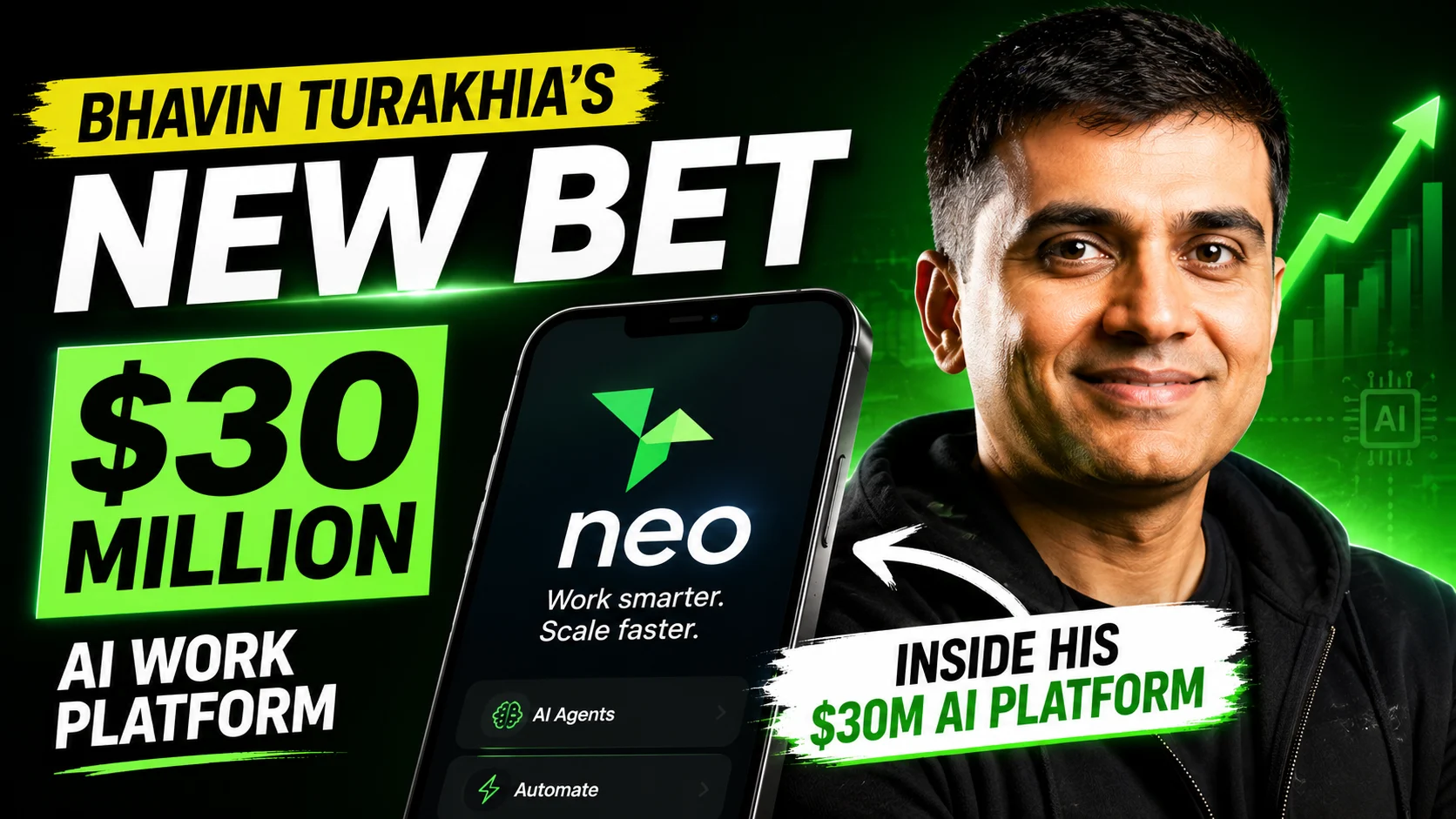 Bhavin Turakhia's New Bet: Inside His $30 Million AI Work Platform "Neo"