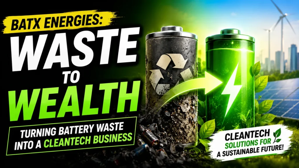 BatX Energies: The Startup Turning Battery Waste Into a Cleantech Business
