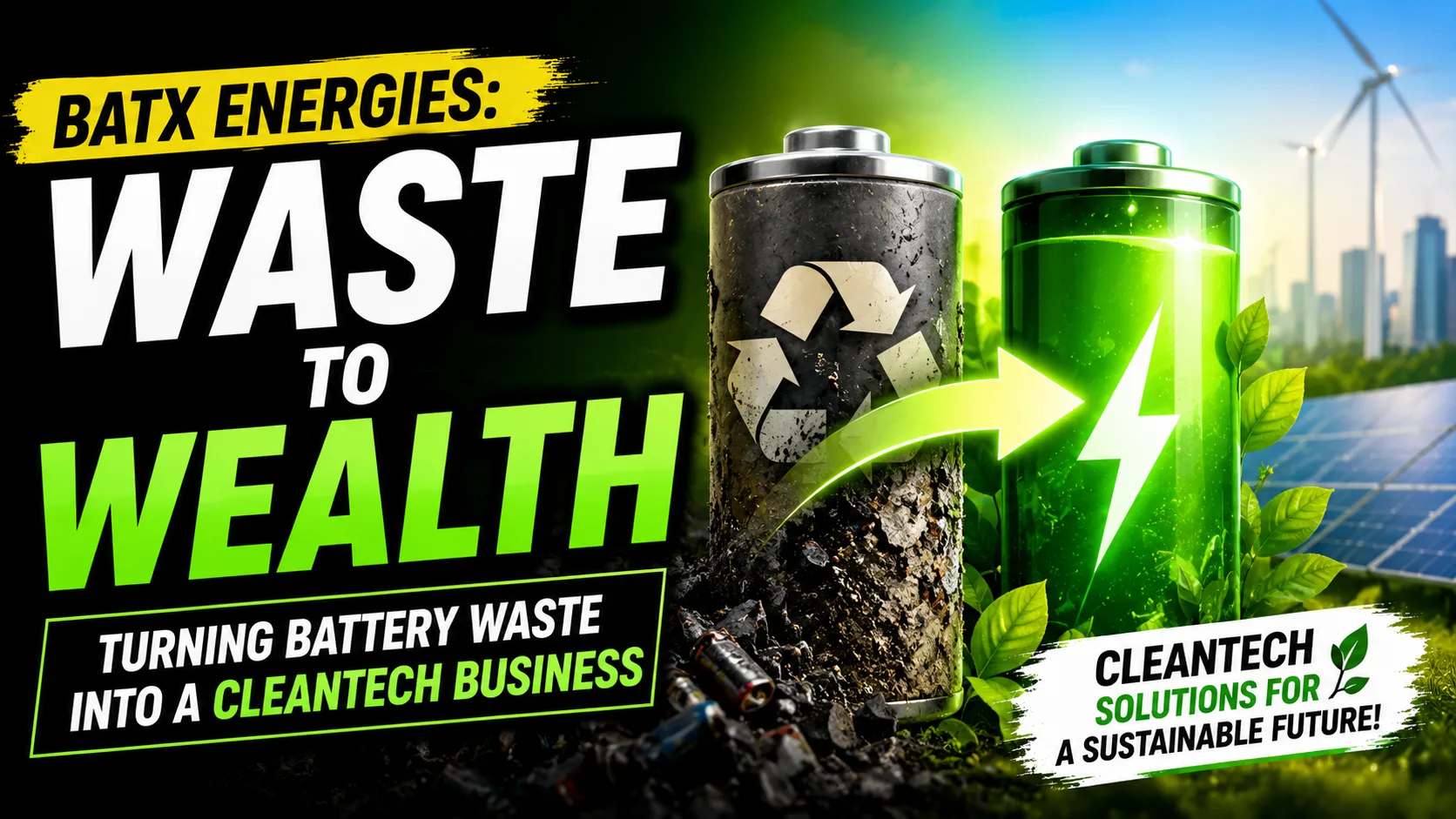 BatX Energies: The Startup Turning Battery Waste Into a Cleantech Business