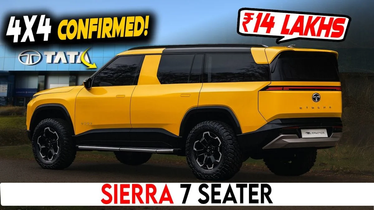 Tata Sierra 7 Seater: 90s का लेजेंड अब पूरी फैमिली के लिए! अब नए अंदाज़ और 7 सीटों के साथ वापसी!